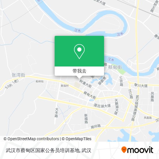 武汉市蔡甸区国家公务员培训基地地图