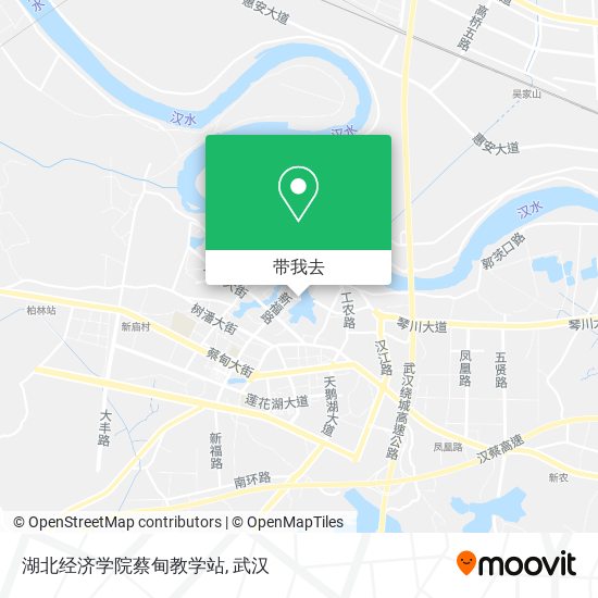 湖北经济学院蔡甸教学站地图