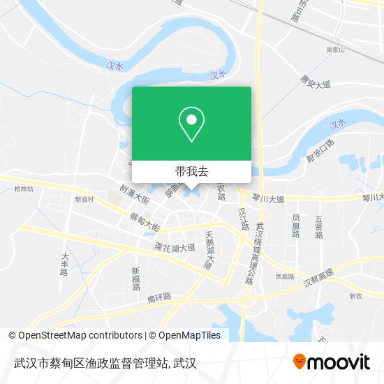 武汉市蔡甸区渔政监督管理站地图