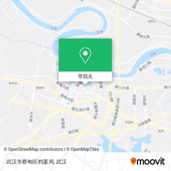 武汉市蔡甸区档案局地图