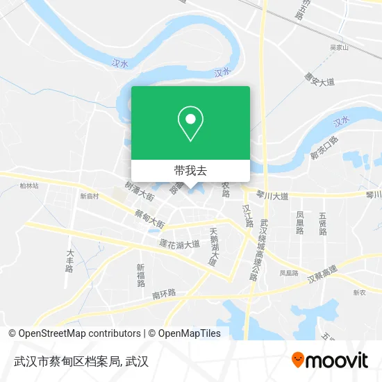 武汉市蔡甸区档案局地图
