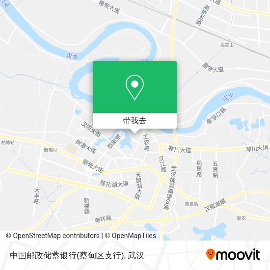 中国邮政储蓄银行(蔡甸区支行)地图