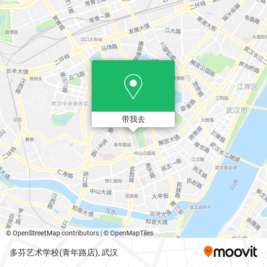 多芬艺术学校(青年路店)地图