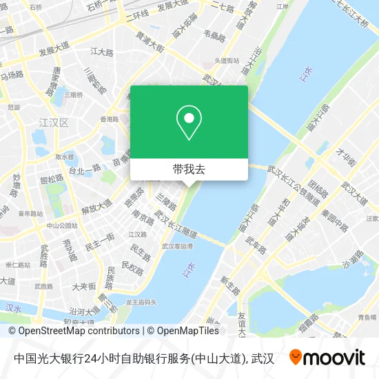 中国光大银行24小时自助银行服务(中山大道)地图