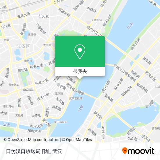 日伪汉口放送局旧址地图