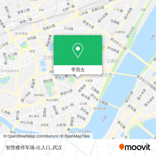 智慧楼停车场-出入口地图