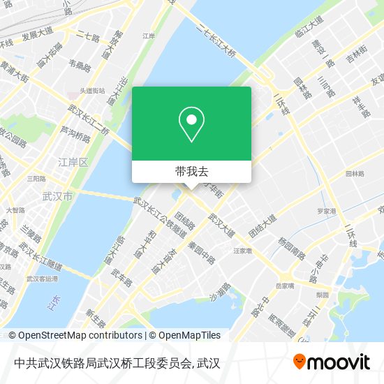 中共武汉铁路局武汉桥工段委员会地图