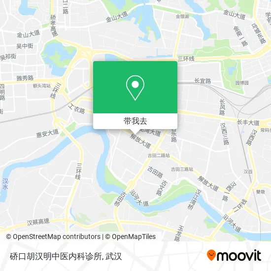 硚口胡汉明中医内科诊所地图