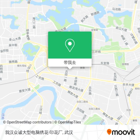 我汉众诚大型电脑绣花·印花厂地图