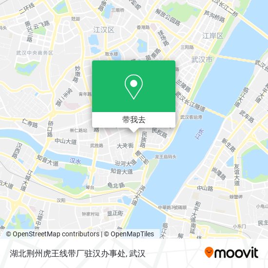 湖北荆州虎王线带厂驻汉办事处地图