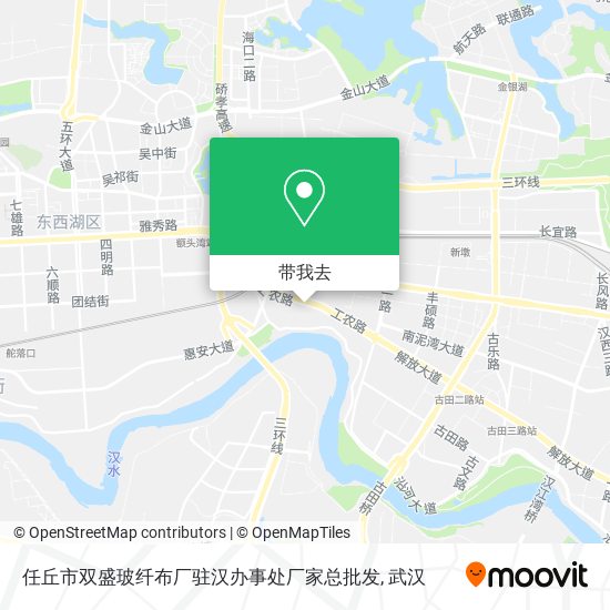 任丘市双盛玻纤布厂驻汉办事处厂家总批发地图