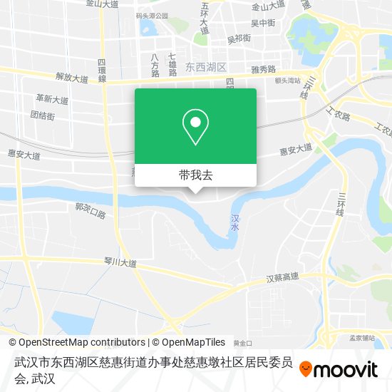 武汉市东西湖区慈惠街道办事处慈惠墩社区居民委员会地图