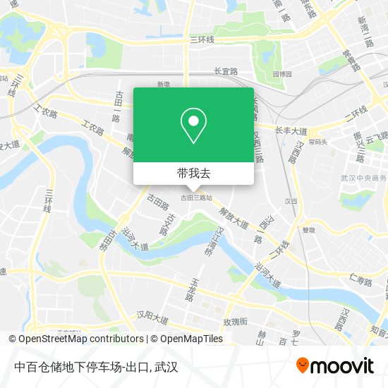 中百仓储地下停车场-出口地图
