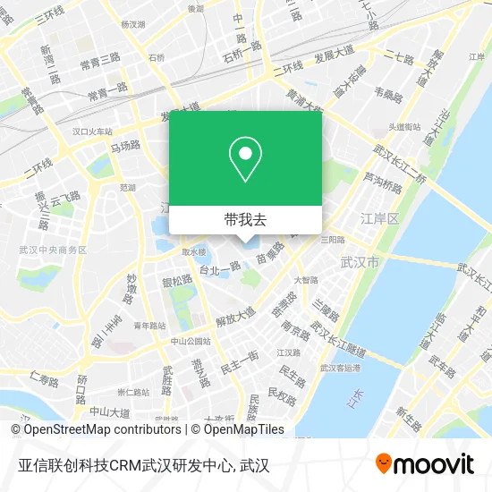 亚信联创科技CRM武汉研发中心地图