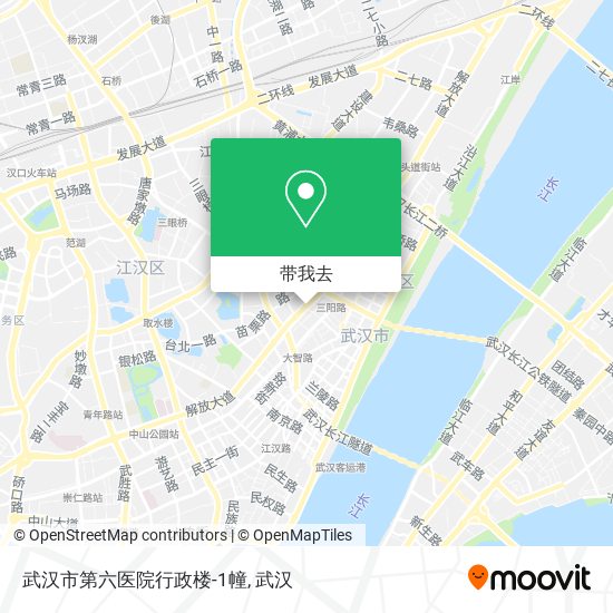 武汉市第六医院行政楼-1幢地图