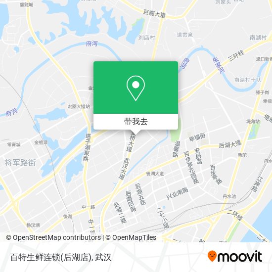 百特生鲜连锁(后湖店)地图