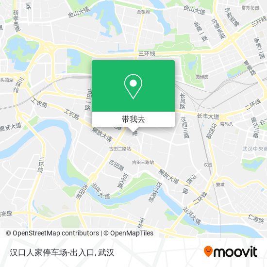 汉口人家停车场-出入口地图