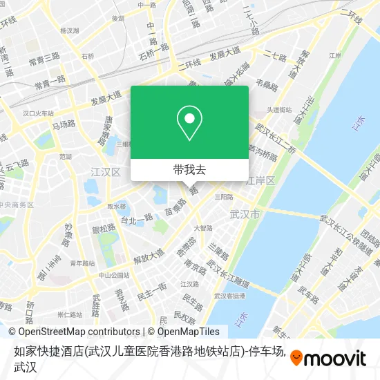 如家快捷酒店(武汉儿童医院香港路地铁站店)-停车场地图
