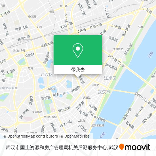 武汉市国土资源和房产管理局机关后勤服务中心地图