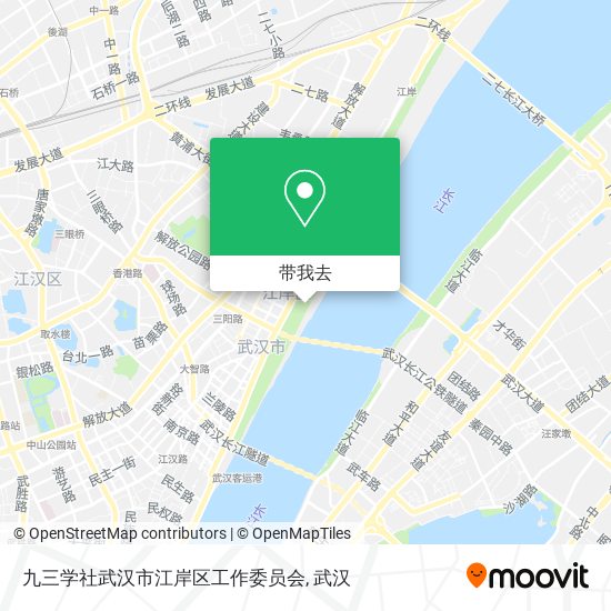 九三学社武汉市江岸区工作委员会地图