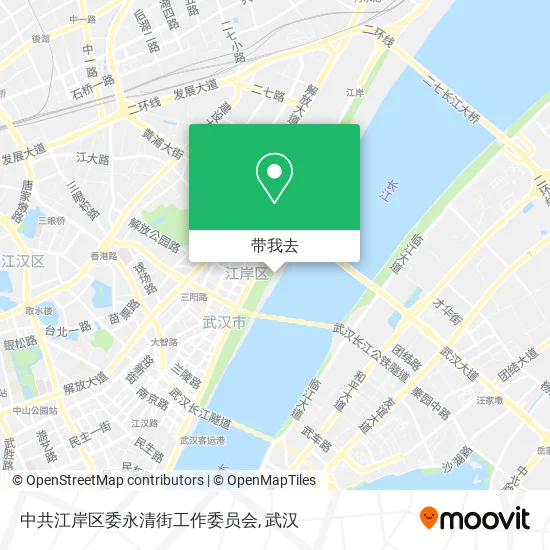 中共江岸区委永清街工作委员会地图