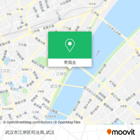 武汉市江岸区司法局地图