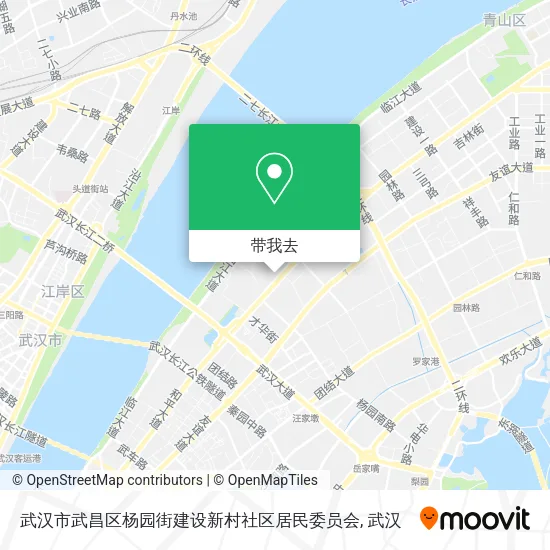 武汉市武昌区杨园街建设新村社区居民委员会地图