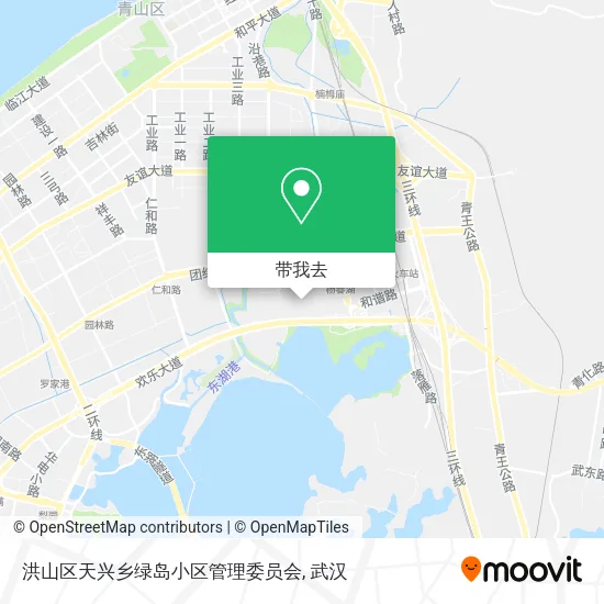 洪山区天兴乡绿岛小区管理委员会地图