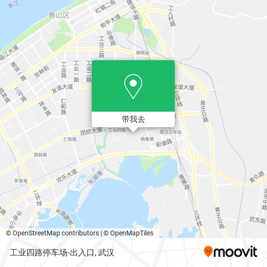 工业四路停车场-出入口地图