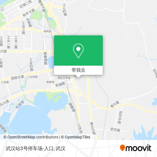 武汉站3号停车场-入口地图