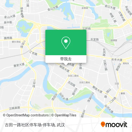 古田一路社区停车场-停车场地图