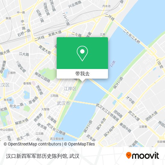 汉口新四军军部历史陈列馆地图