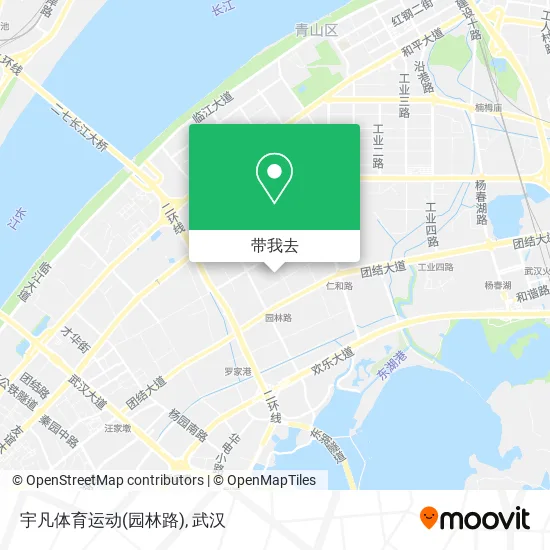 宇凡体育运动(园林路)地图