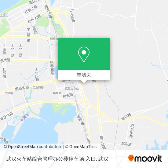 武汉火车站综合管理办公楼停车场-入口地图