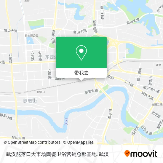 武汉舵落口大市场陶瓷卫浴营销总部基地地图