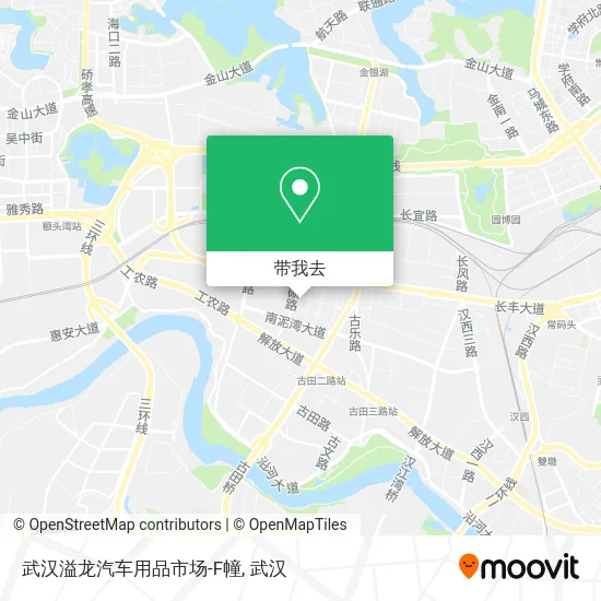 武汉溢龙汽车用品市场-F幢地图