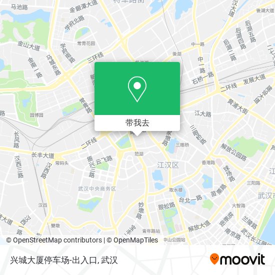兴城大厦停车场-出入口地图