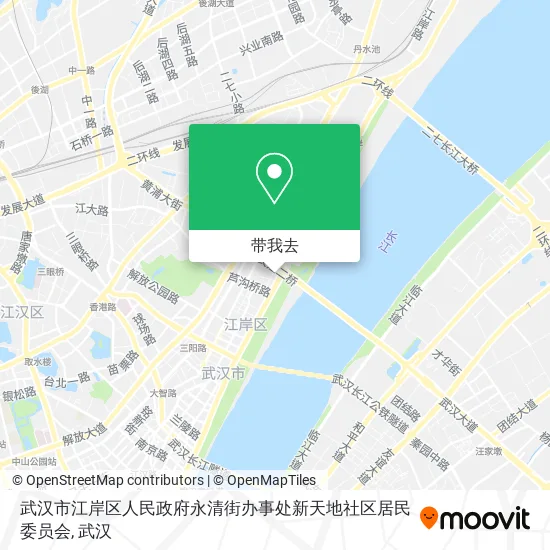 武汉市江岸区人民政府永清街办事处新天地社区居民委员会地图