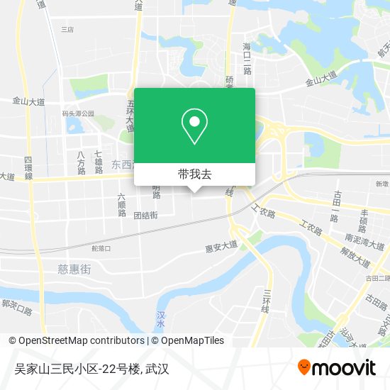 吴家山三民小区-22号楼地图