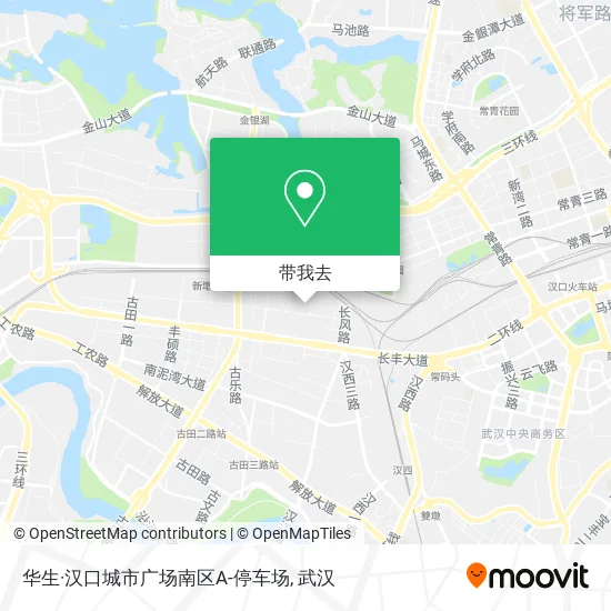 华生·汉口城市广场南区A-停车场地图