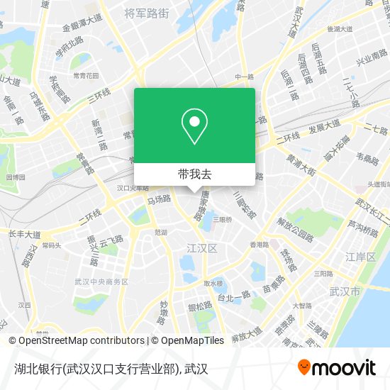 湖北银行(武汉汉口支行营业部)地图