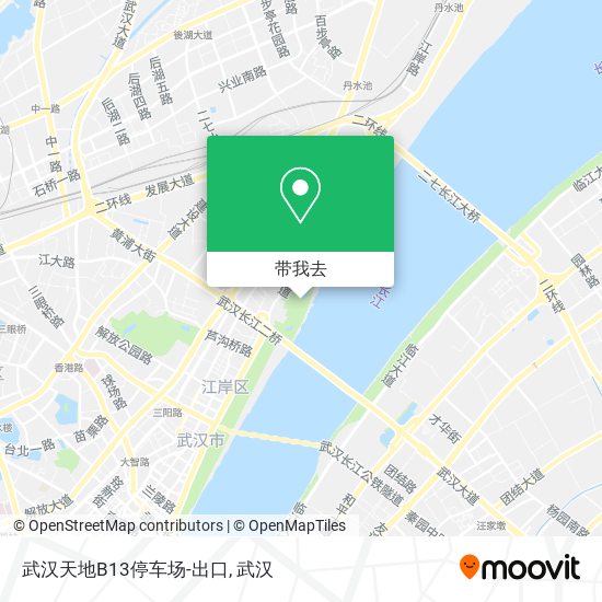 武汉天地B13停车场-出口地图