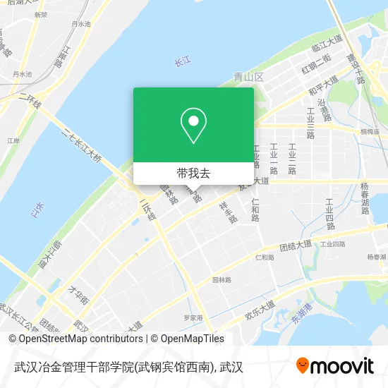 武汉冶金管理干部学院(武钢宾馆西南)地图