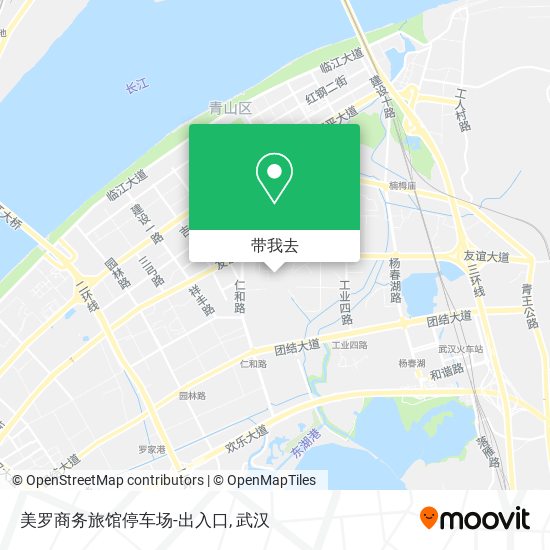 美罗商务旅馆停车场-出入口地图