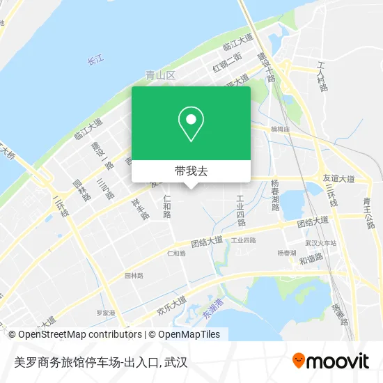 美罗商务旅馆停车场-出入口地图