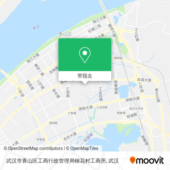 武汉市青山区工商行政管理局钢花村工商所地图