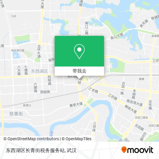 东西湖区长青街税务服务站地图