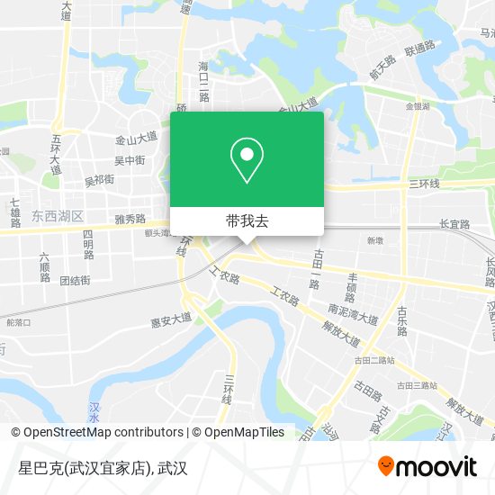 星巴克(武汉宜家店)地图