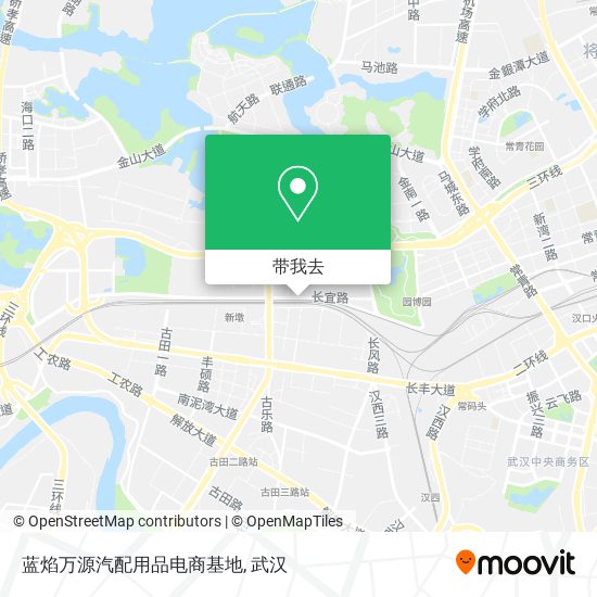 蓝焰万源汽配用品电商基地地图