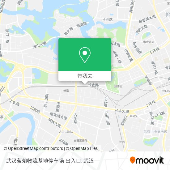 武汉蓝焰物流基地停车场-出入口地图